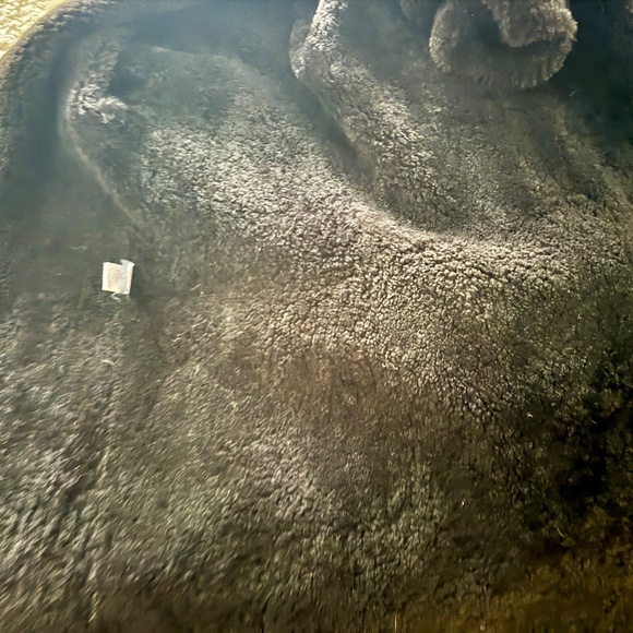 Maxfield Parrish Toscana Brown Soft Suede Lamb Shearling coat - Picture 10 of 13